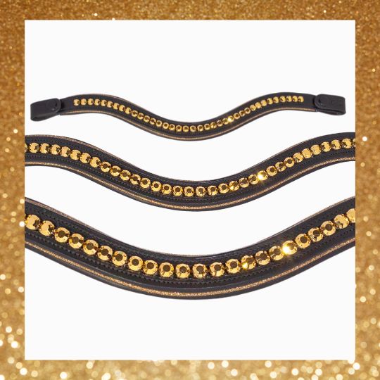 Product image Go for Gold luxury horse browband