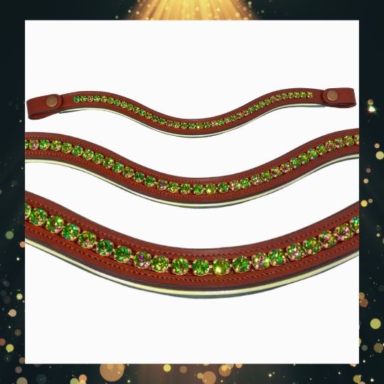 Product image for Limelight rhinestone browband for horse bridle