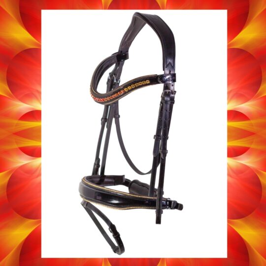 Root chakra grounding rhinestone bridle