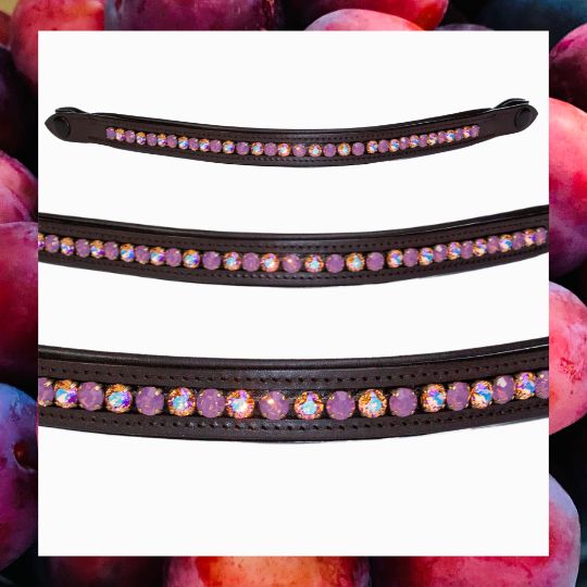 product image for Sugar Plum Crystal browband for horse bridle