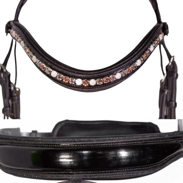 Princess Diana Crystal Dressage Bridle - Image 6