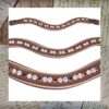 Vintage Allure Rhinestone Browband with snaps for horse bridles